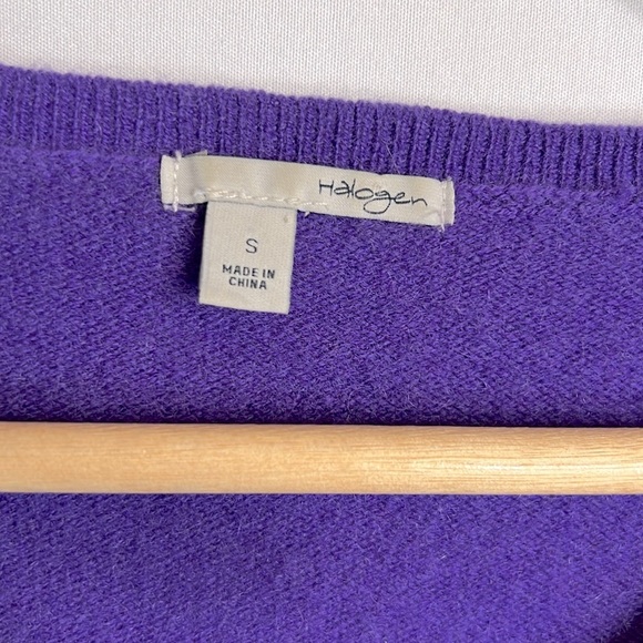 Halogen V-Neck 100% Cashmere Sweater size S - Picture 2 of 9